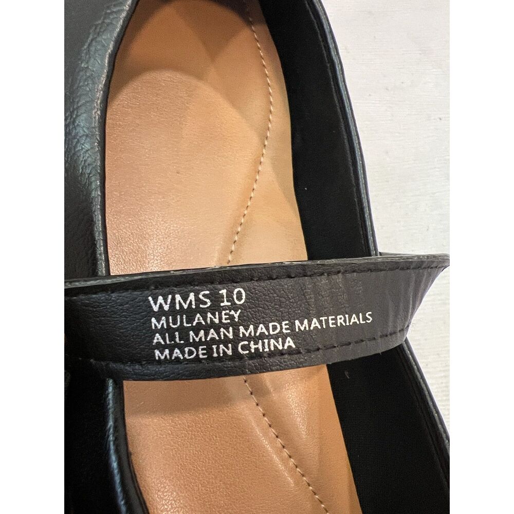 Dolce Vita Women’s Mary Jane Buckle Flats Square Toe Black 10 - Picture 7 of 9